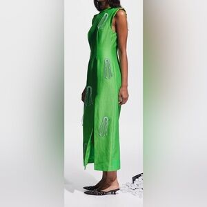 Alémais Vibrant Green Dress